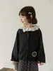 Suéter para niñas Wulibu YiPersonalizado de nuevo estilo con bordes de volantes, cárdigan estilo Mori girl coreano