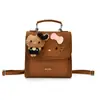 Mochila Infantil Transfronteiriça Meninas 2026 Outono/Inverno Nova Mochila Gatinha Retrô Mini Mochila Escolar Multiuso