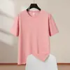 Camiseta de Algodão Penteado CVC Algodão Puro 180g Verão Manga Curta Camisa Publicitária para Homens e Mulheres, Camiseta Cultural, Personalização de Roupas para Grupos Atacado