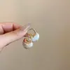 Pendientes Irregulares Multicolores de Resina Estilo Minimalista Francés para Mujer, Pendientes Geométricos Únicos de Nuevo Diseño, Asimétricos