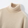 Suéter de Cachemira de Solapa Alta para Mujer Otoño e Invierno Nuevo Suéter Grueso de Punto Suéter Base Interna Top