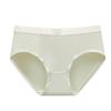 Ropa interior sencilla con letras para mujer, de algodón puro, antibacteriana, deportiva, de verano, fina, de cintura media, sin marcas.