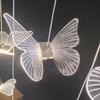 Accesorios de Boda Luces de Decoración de Techo Acrílico Transparente Mariposa Cepillada Abeja Cuerda Colgante Estilo Bosque Disposición de Hotel para Bodas