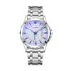 Zz Marca Nova Relógio de Ponto Atacado À Prova D'água Luz Azul Pulseira de Aço Inoxidável Relógio com Calendário Masculino Sentido de Alto Padrão Masculino
