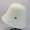Novo Chapéu Bucket de Metal Estilo Japonês com Aba Larga para Mulheres, Outono e Inverno Simples Versátil Dobrável Chapéu de Pescador, Chapéu Bucket Liso