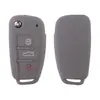 Para Audi A6L Dobrável 3-Key Key Case A4L Controle Remoto Chave Caso Silicone Case