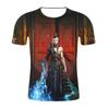 Camiseta juvenil de manga corta con cuello redondo y estampado 3D de "Explosiones de Comercio Exterior" para hombre y mujer.