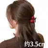 Lindo pasador de pinza para el pelo de princesa para mujer, pasador lateral, pinza pequeña de garra de felpa para otoño e invierno, accesorio para el pelo con pinza roja estilo Ins para flequillo