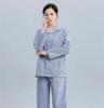 Ropa médica para pacientes Ropa médica para hospitales Ropa de hospitalización Pantalones de manga larga Traje de cuidados divididos Rayas azules y blancas para hombres y mujeres