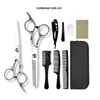 Producto de Venta Caliente Transfronterizo Set de Tijeras de Peluquería de 6 pulgadas para Adelgazar y Cortar el Cabello, Tijeras Planas y Tijeras de Adelgazamiento para Uso en Casa