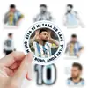 53 nuevas pegatinas de graffiti de la estrella Messi pegatinas creativas personalizadas para decoración de teléfono móvil, patineta, armario al por mayor
