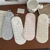 Calcetines Bajos Florales Dulces para Mujer, Calcetines Cortos Finos Transpirables de Verano, Estilo Coreano, Malla Hueca, Boca Baja, Antideslizantes, Sin Costuras, Calcetines Invisibles