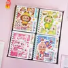 Adorable Dibujo Animado Stetson Oso Capibara Pony Kulomi Cuadrado Clasificado Bobina Libreta Papelería