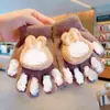 Luvas de Tela de Toque com Desenho Animado Fofo para Dedos Femininas de Inverno Outdoor Masculinas Proteção contra Frio Quentes Bebê Espessadas de Pelúcia Luvas Venda por Atacado