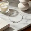 Suministro Directo de Fábrica Pulsera Entrelazada en Forma de Corazón de Plata de Ley S925 con Circonita, Regalo para Amigas, Joyería, Regalo de San Valentín