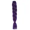 Atacado Transfronteiriço Extensões de Cabelo de Trança Grande Cor Única Peruca de Dreadlocks Africanos Trança Jumbo Trança Solta Grande Fibra Sintética Colorida