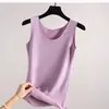 Chaleco térmico sin costuras original de otoño e invierno para mujer, delgado y entallado, con forro polar añadido, adecuado como capa base para otoño e invierno, disponible para venta al por mayor