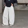Pantalones Largos para Niños Aimobaby 2026 Otoño 100% Algodón Sueltos Casuales para Niños Medianos y Grandes con Puño Versátiles Tipo Zanahoria Modernos
