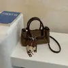 Moda Outono/Inverno 2026 High-End Estilosa Versátil Couro Bovino Fosco Simples Estilo Coreano Bolsa de Ombro Única de Mão Única Ombro Transversal
