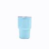 Nueva taza de coche de acero inoxidable de 2 oz, mini taza de café italiana portátil con tubo de succión, taza de doble capa al vacío, taza de regalo