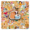 100 Adesivos de Capivara Desenho Animado Animal Fofo Kabi Bala Goo Card Decorativo Copo de Água Celular Adesivos de Batata