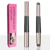 Pincel de silicone para batom pincel de base para corretivo 2 em 1 pincel para aplicar pat de nail art pincel para halo de corretivo cabeça redonda portátil com tampa