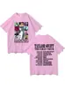 Ropa de mujer de manga corta de comercio exterior estilo Taylor Swift transfronteriza Europa y Estados Unidos algodón transfronterizo Camiseta Taylor camiseta para mujer molde