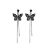 Corea del Sur pendientes largos elegantes súper Hada Mariposa borla mujer Mismo estilo de网红
