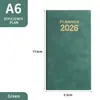 En stock 2026 Planificador Semanal Inglés A6 Diario Cuaderno Transfronterizo Libro de Bolsillo Portátil Manual de Eficiencia 365