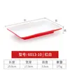 Platos de Melamina Roja y Blanca Imitación Porcelana Creativa para Restaurante de Hot Pot, Platos para Comida de Acompañamiento, Platos para Buffet y Barbacoa, Uso Comercial