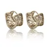 Design Estilo Europeu e Americano Cobre Banhado a Ouro Vazado Zircônia Ear Cuff, Luxo Leve, Personalizado, De Alta Qualidade, Moderno, Versátil Brincos