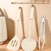 Venta al por mayor de fábrica Nuevo Simple Forma de Diamante Mango de Silicona Bicolor Utensilios de Cocina de Silicona Juego de 7 Piezas Espátula de Silicona Cuchara Cuchara para Arroz Utensilios de Cocina