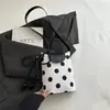 Bolsa de Axila Estilo Novo Verão 2026 Fresca e Simples com Design de Bolinhas, Bolsa de Ombro Patchwork, Bolsa Saco Única para o Dia a Dia