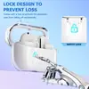 Adequado para capa de fone de ouvido Samsung Buds3/3pro, capa protetora transparente anti-queda de cobertura total, design anti-queda simples e de nicho