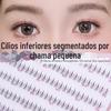 Peixe pequeno ya 10 fileiras de chamas pequenas pontas duplas cílios preguiçosos mãe simulação natural segmentado cílios de malha dos desenhos animados