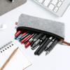 Estojo de Lápis de Feltro Personalizado, Material Escolar para Estudante, Bolsa de Feltro Simples e Prática, Porta-Canetas de Feltro com Zíper, Bolsa de Armazenamento de Feltro para Óculos