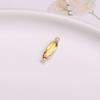 Fronteiriço Cobre Banhado a Ouro Luneta Cristal Oval Pingente Duplo Brincos Pendentes Anel Pulseira Colar Acessórios de Joalheria DIY Conectores