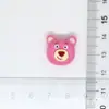 Resina Caricatura Extraterrestre Oso Fresa DIY Pegamento de Crema Decoración para Funda de Teléfono Móvil Broche Diadema Joyería Parche para Vaso de Agua
