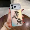 Capa Cavalo Saltitante Adequada para Apple 15Pro Iphone17 Nicho 14Promax13 Estilo Europeu e Americano 16 Tendência