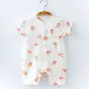 Mameluco de manga corta para bebé, Mono para niños pequeños, Mono de verano, Pijama para niños de 0 a 1 año, Ropa para casa, Ropa de abrigo de moda