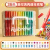 Plumones Acrílicos para Estudiantes de Primaria, Opacos, Apilables por Color, Plumas de Dibujo Suaves Fáciles de Lavar para Niños