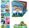 Novo Quadro de Aprendizagem de Feltro com Múltiplas Páginas para Crianças, Livro de Histórias Educacional de Educação Infantil com Animais da Fazenda, Quadro de Atividades de Feltro para Venda por Atacado