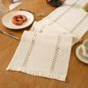 Tela de Bandera de Mesa Larga con Borlas Degradadas, Bloques de Color, Poliéster-Algodón, Nuevo, Moderno, Sencillo, Transfronterizo, Decoración de Mesa de Café, Venta al por Mayor