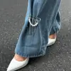Ins Transfronterizo Europeo y Americano Cadena de Perlas Borla Pin Cadena para Pantalones Cadena de Perlas Creativa Accesorio para Acortar Pantalones