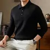 Nuevo Suéter de Punto para Hombre Otoño/Invierno 2026 con Cuello Semiabierto, Moda Clásica para Hombre