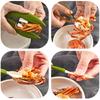 Oito Peças de Ferramentas Prontas para Comer Caranguejo, Pinças para Caranguejo, Artefato para Remover Carne, Colher Agulha para Caranguejo, Pinça para Caranguejo, Tesoura de Liga Dragão e Fênix Conjunto de Presente