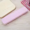 Atacado de fábrica estilo coreano garfo colher hashi grandes caixa de armazenamento à prova de poeira estudante viagem portátil caixa de talheres presente