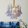 Lámpara de araña de cristal de lujo, estilo francés, accesible, de espectro completo, estilo retro, con forma de herradura, para dormitorio, sala de estar y comedor, 2023.