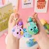 Brinquedo Infantil Luminoso Desenho Animado Mini Câmera de Projeção Chaveiro Pingente para Mochila Feminina Câmera Pequena Criativa Permitida