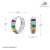 Pendientes transfronterizos de plata de ley s925 nuevos en stock color aceite gota color dopamina pendientes populares pendientes de网红